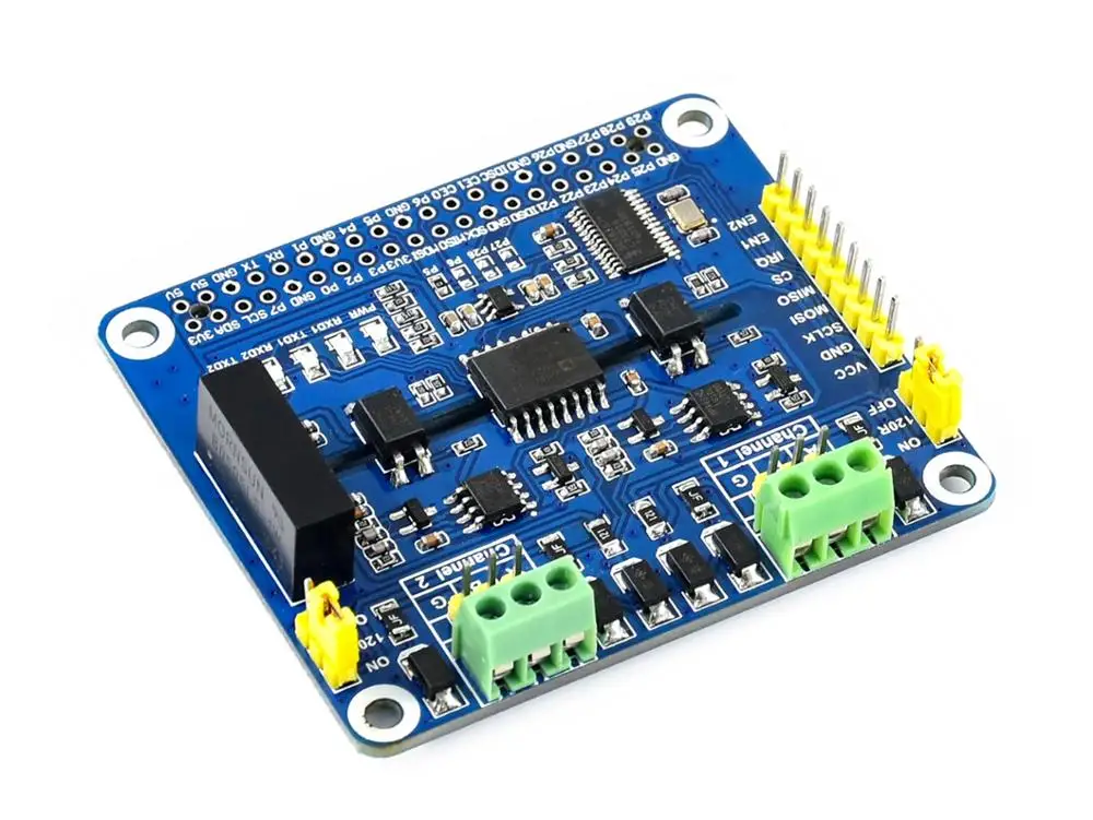 2 канальная Изолированная Расширительная шляпа RS485 для Raspberry Pi решение SC16IS752 + SP3485