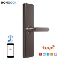 electronic wifi smart door lock biometric fingerprint lock digital password rfid card lock for home hotel apartment or airbnb