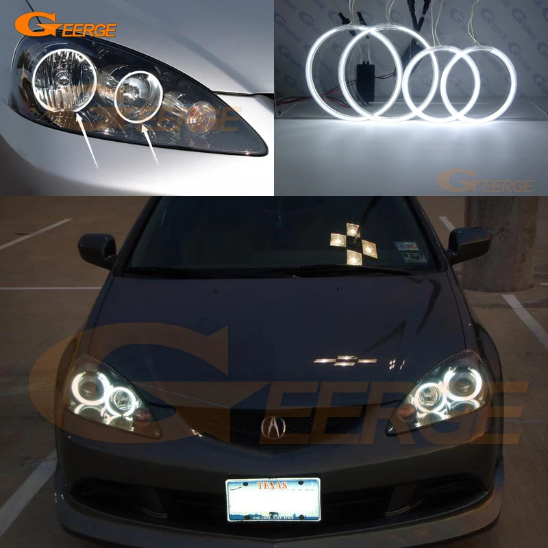 Для Honda Integra DC5 2005 2006 отличные ультра яркие CCFL ангельские глазки Halo кольца комплект