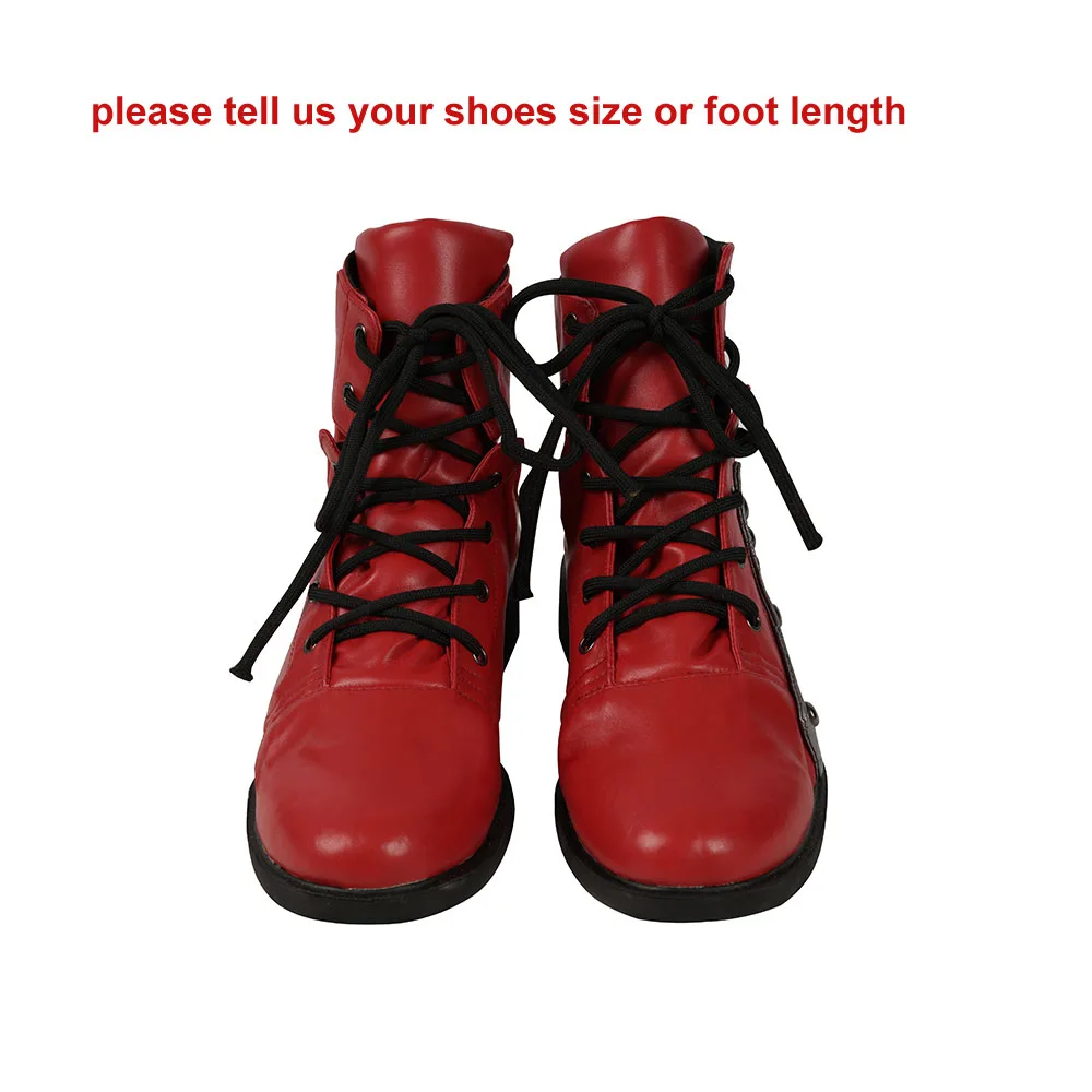 only shoes Сексуальная игра мини-юбка для девочек тифа Косплей Костюм последняя фантазия VII тифа Локхарт костюм черная кожаная юбка Хэллоуин - Цвет: only shoes