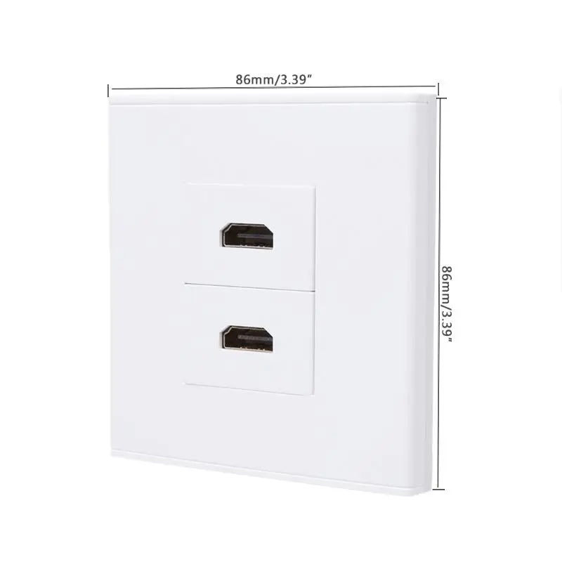 Настенная панельная розетка 86 типа HDMI для цифрового ТВ и сетевого кабеля