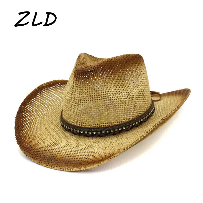 Модная Ковбойская шляпа в западном стиле Солнцезащитная шапка для мужчин и