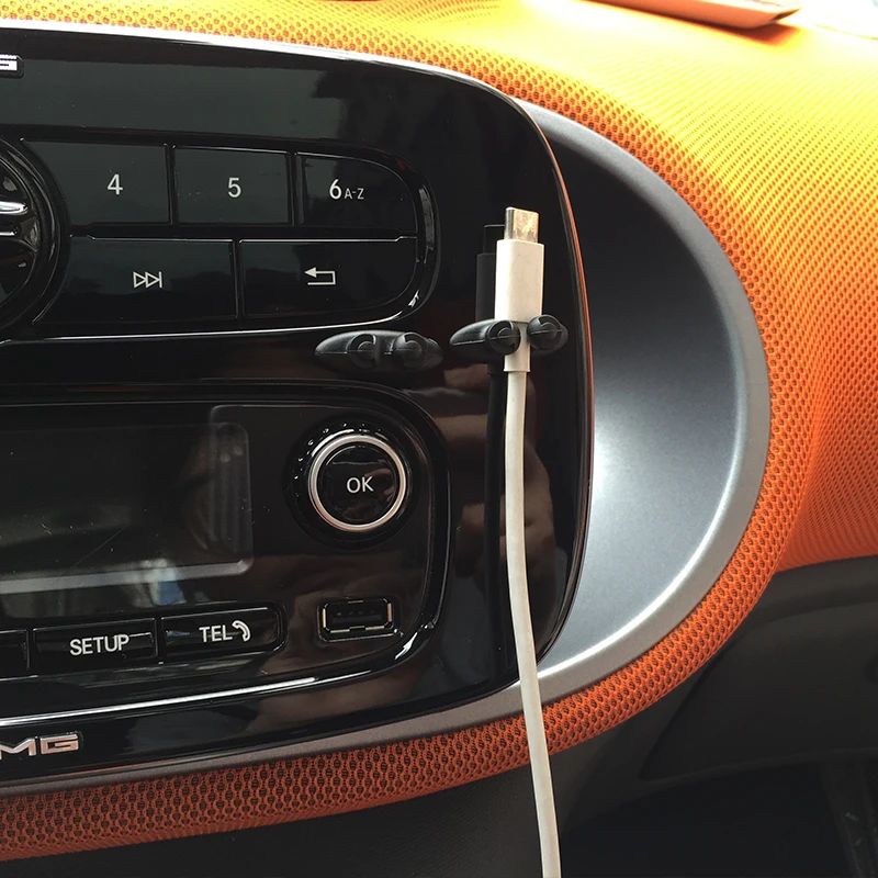 Автомобильный зажим для кабеля USB фиксированное расположение аудиокабеля Smart fortwo