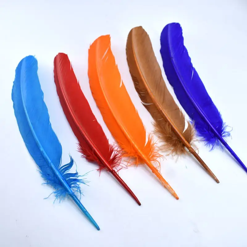 Натуральные белые перья индейки 10 шт./лот для изготовления ювелирных изделий 25 30