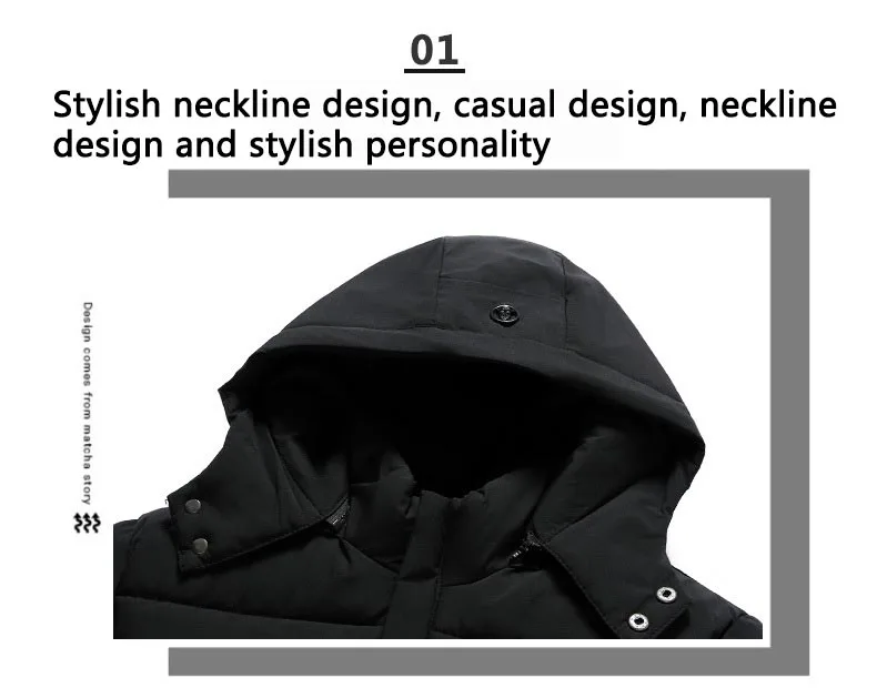 New Men's Winter Down Jacket High Quality Thick Winter Middle-Aged Warm Long Coat Cotton Clothes Men Parkas