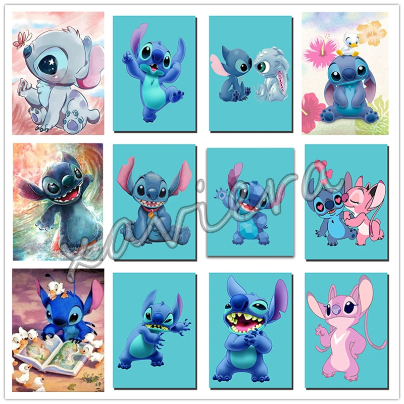 

Алмазная 5D картина «сделай сам», мультяшный милый персонаж, вышивка крестиком, квадратные, круглые стразы, домашний декор, подарки для детей