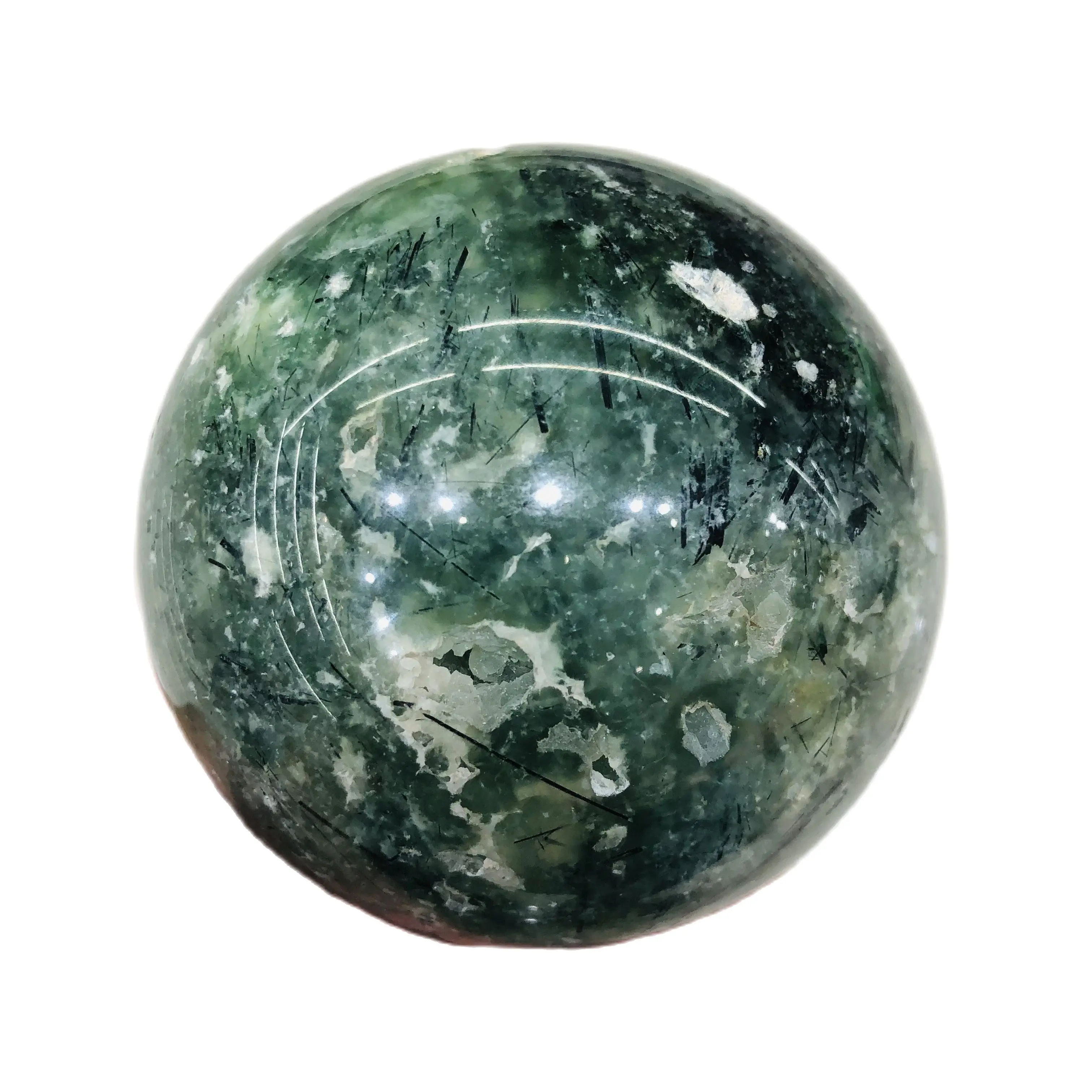 

Natural Crystals Quartz Grape Prehnite Sphere Energy Ball Reiki Stones Room Home Office Aquarium Decoration Accessories Gemstone