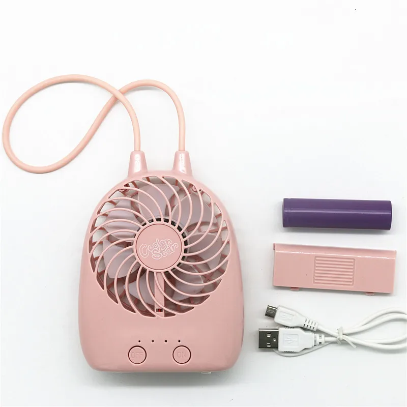 

Free Shipping 2020 New Usb Rechargeable Cute Mini Fan Desktop Electric Small Portable Handheld LED Lighting Electric Mini Fan
