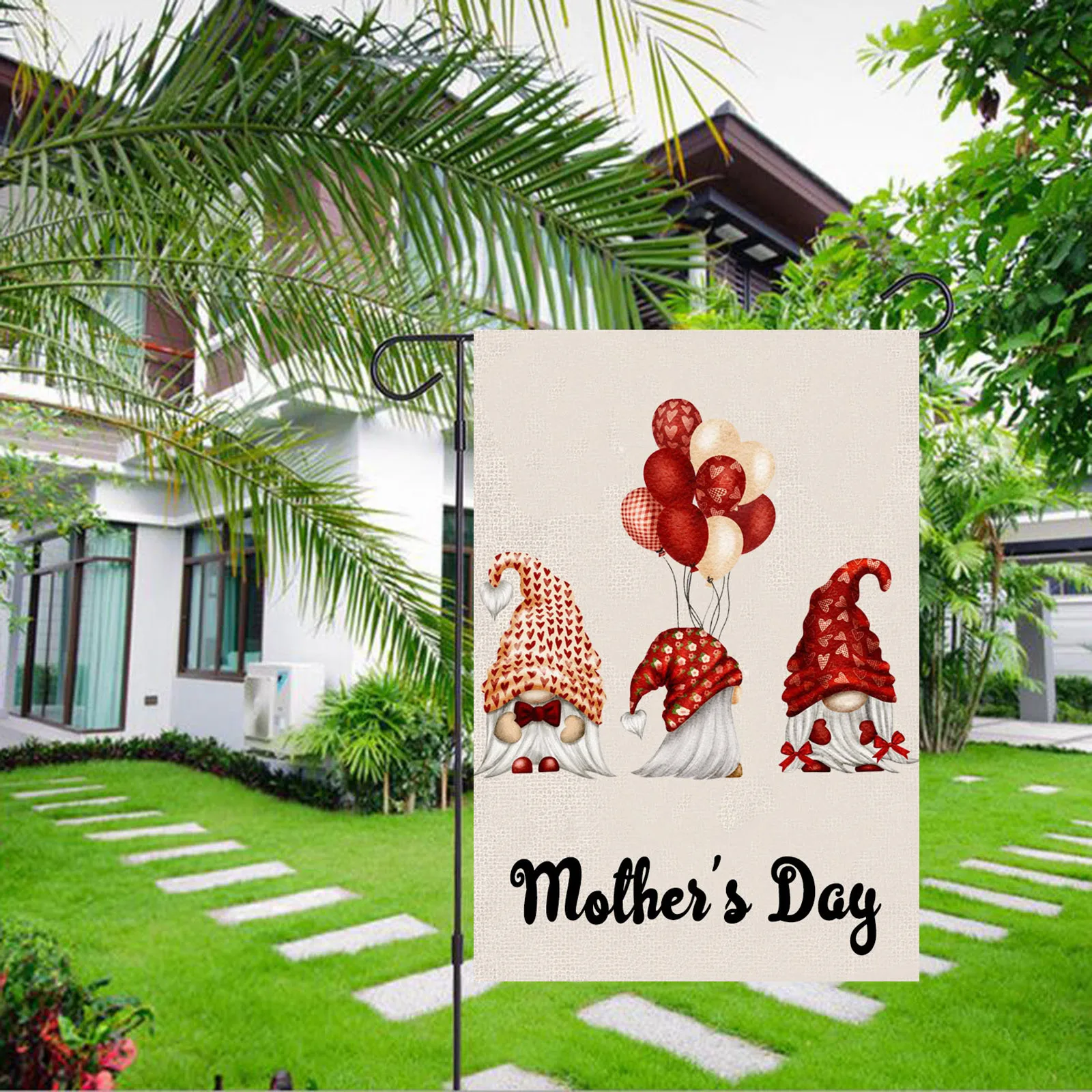 Садовый флаг на день матери безлицевая кукла уличное украшение для дороги сада