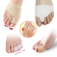 10 1pair silicone gel hallux valgus straightener toe separator bunion corrector bone thumb orthotics pedicure feet care tools
