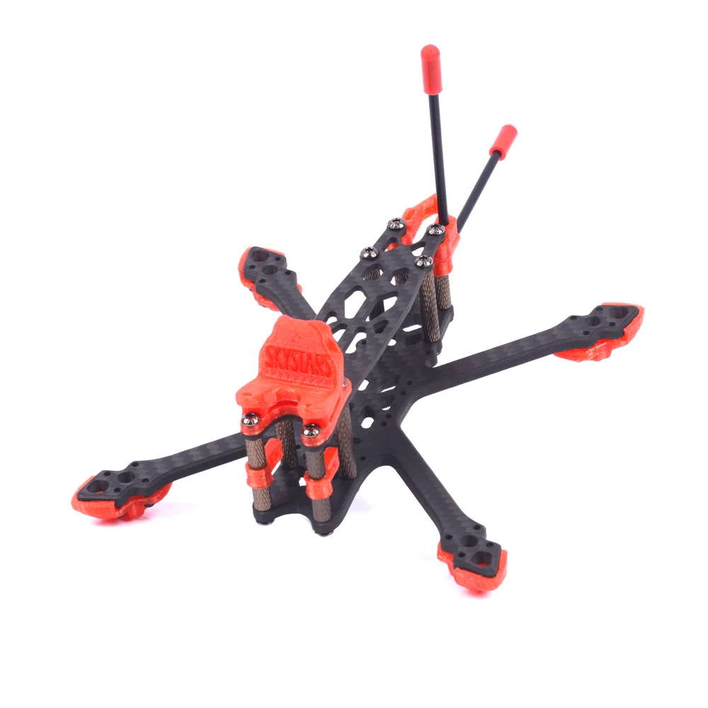 

1 Set 3K Carbon Fiber Skystars Starlord145 3 Inch 4mm Bottom Plate Drone Rack Base Frame Chassis RC Racing Quadcopter