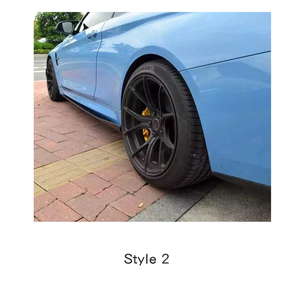 Автомобильные боковые юбки из углеродного волокна удлинитель для кузова фартук