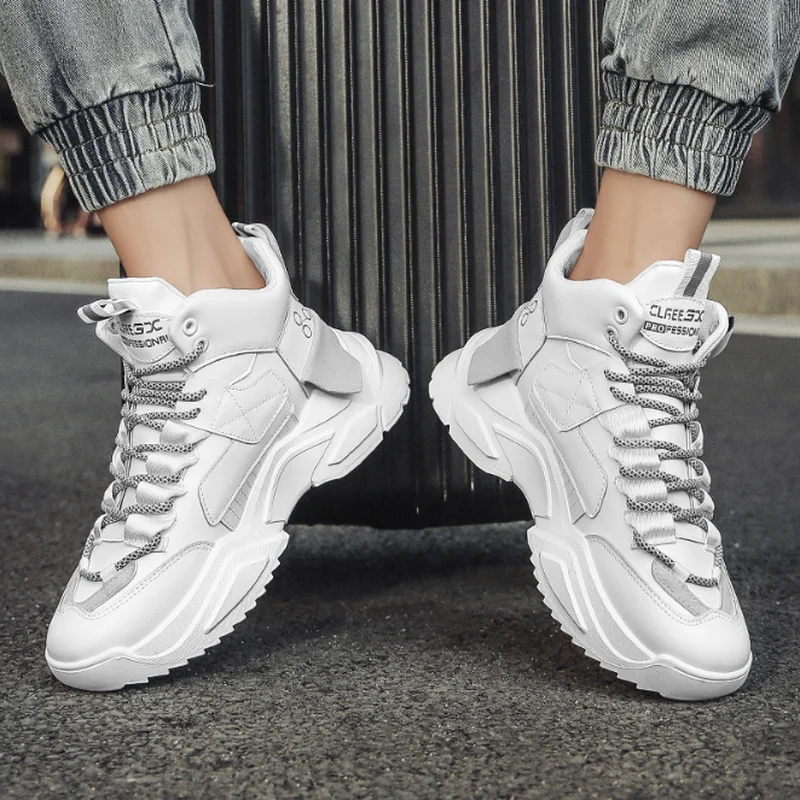 

Autumn/Winter Men casual shoes Fashion Breathable Board Shoes High Top Men's Casual Shoes Comfortable Outdoor Classic Men Shoes