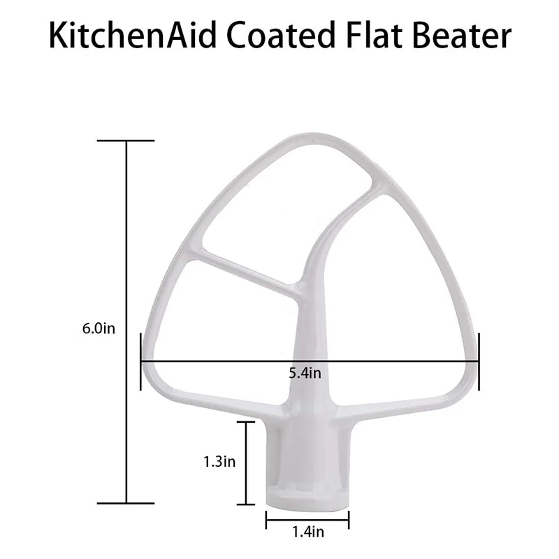 

K45DH Dough Hook K45B Coated Flat Beater K45WW Wire Whip Fit for Stand Mixer with 4.5Qt 5 Qt Bowl for Kitchen Aid