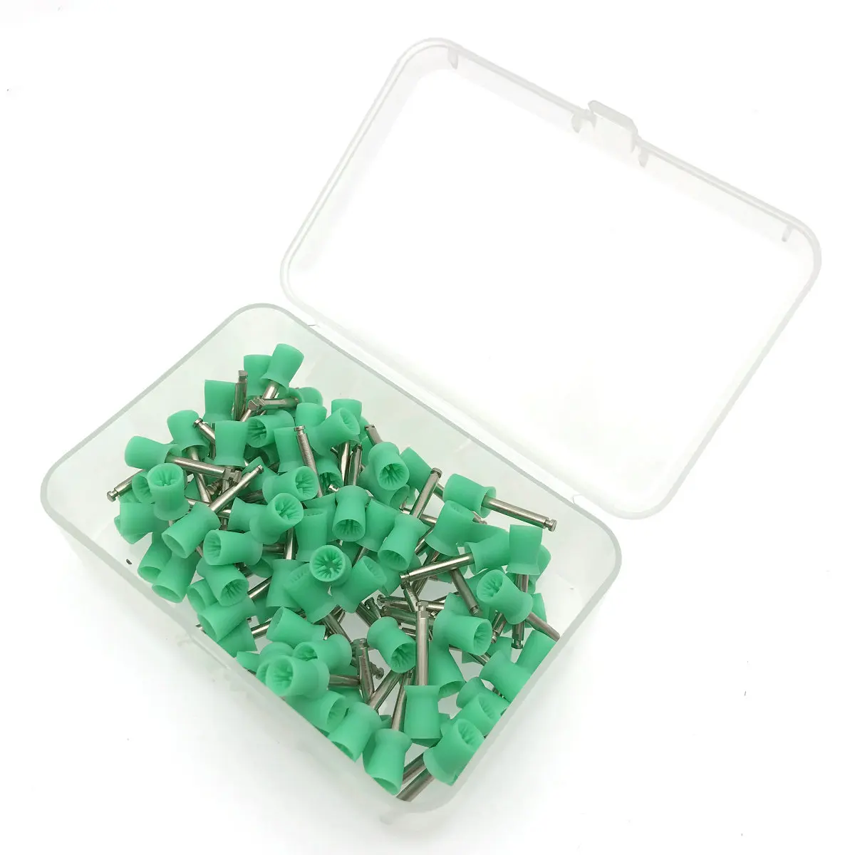 100 шт. Стоматологическая профилактическая чашечка резиновые лака для ногтей