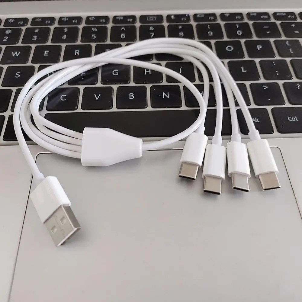 Многократной зарядки Тип USB C адаптер 50 см 4 в 1 зарядный кабель | Электроника