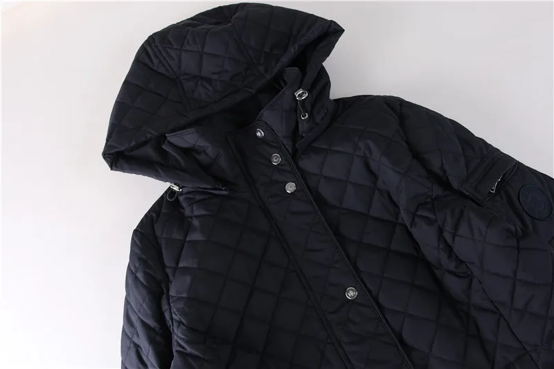 2019 Autumn New Style Fashion Hooded Waist Hugging Drawstring Cotton-padded Clothes Jacket | Женская одежда