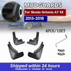 Набор литых автомобильных брызговиков для Skoda Octavia A7 5E 2013-2018, брызговики, брызговики, грязеотталкивающие передние и задние модели