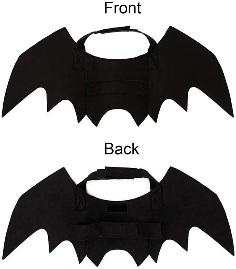 Черные крылья летучая мышь для домашних животных кошек собак костюмы на Хэллоуин