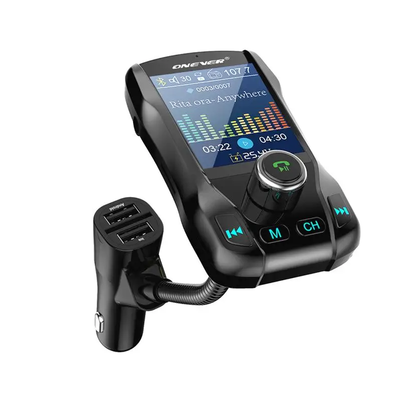 Автомобильный fm передатчик радио адаптер Bluetooth V3.0 EDR в автомобиле Множественная