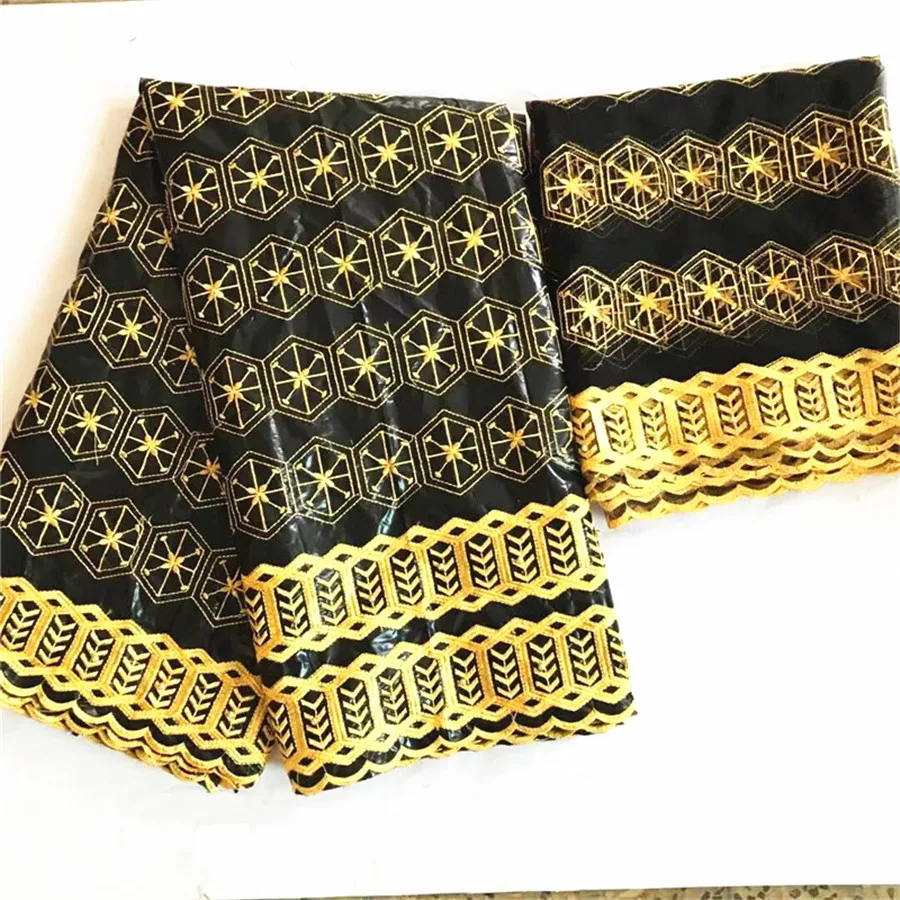 Жаккардовая 100% хлопчатобумажная богатая парча высокого качества африканская