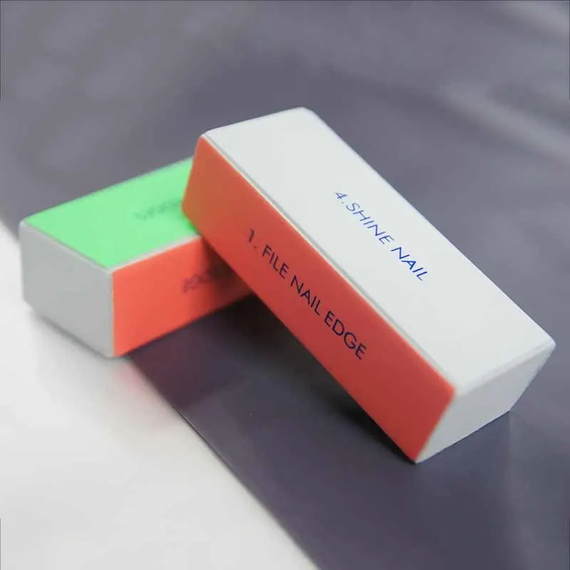 

4Pcs/Lot Sanding Sponge Nail File Buffer Block for UV Gel Nail Polish DIY Nail Art Manicure Pedicure White Nail Buffers File