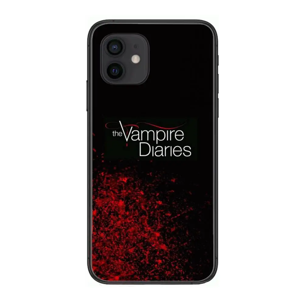 

Movie The Vampire Diaries Style Phone Case cover For iphone 12 pro max 11 8 7 6 s XR PLUS X XS SE 2020 mini black cell shell