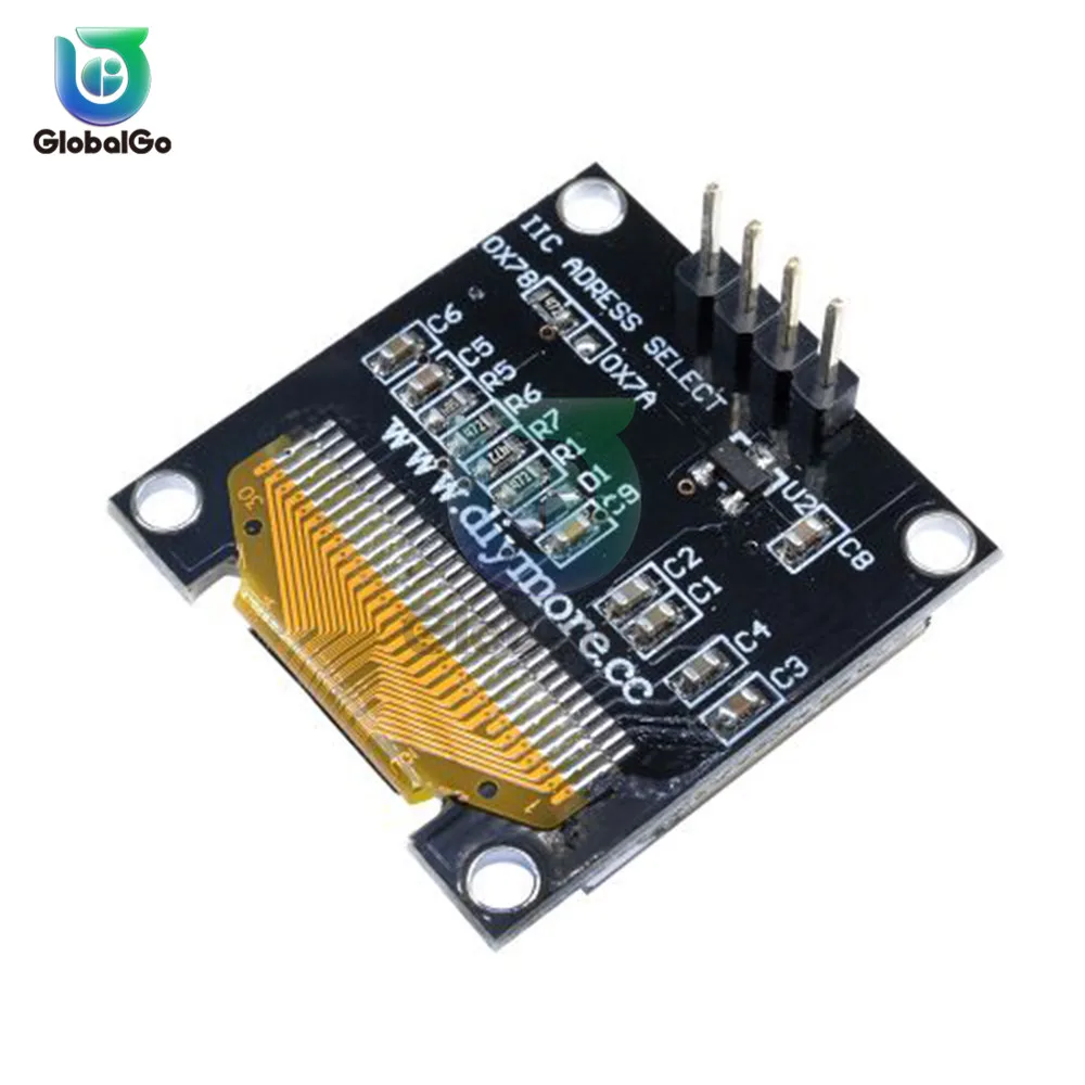 Модуль ЖК дисплея 0 96 дюйма IIC Серийный желтый синий 128X64 I2C SSD1306 12864 плата с экраном