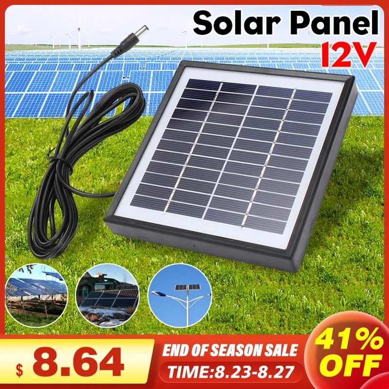 Солнечная панель 5 Вт В уличная солнечного зарядного устройства 3 метра кабель