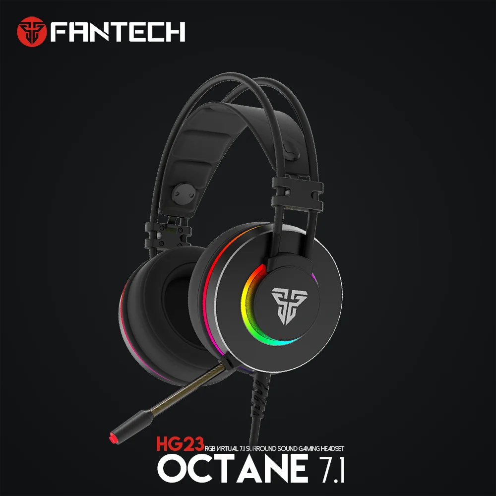 Fantech HG23 USB 7 1 виртуальный объемный звук Игровая гарнитура наушники с микрофоном