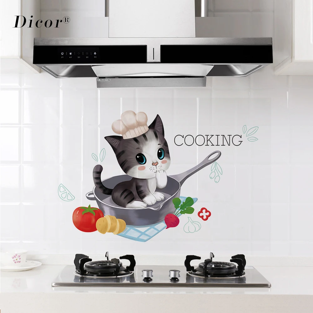 Новая кухонная самоклеящаяся термостойкая антимасляная наклейка s Бытовая