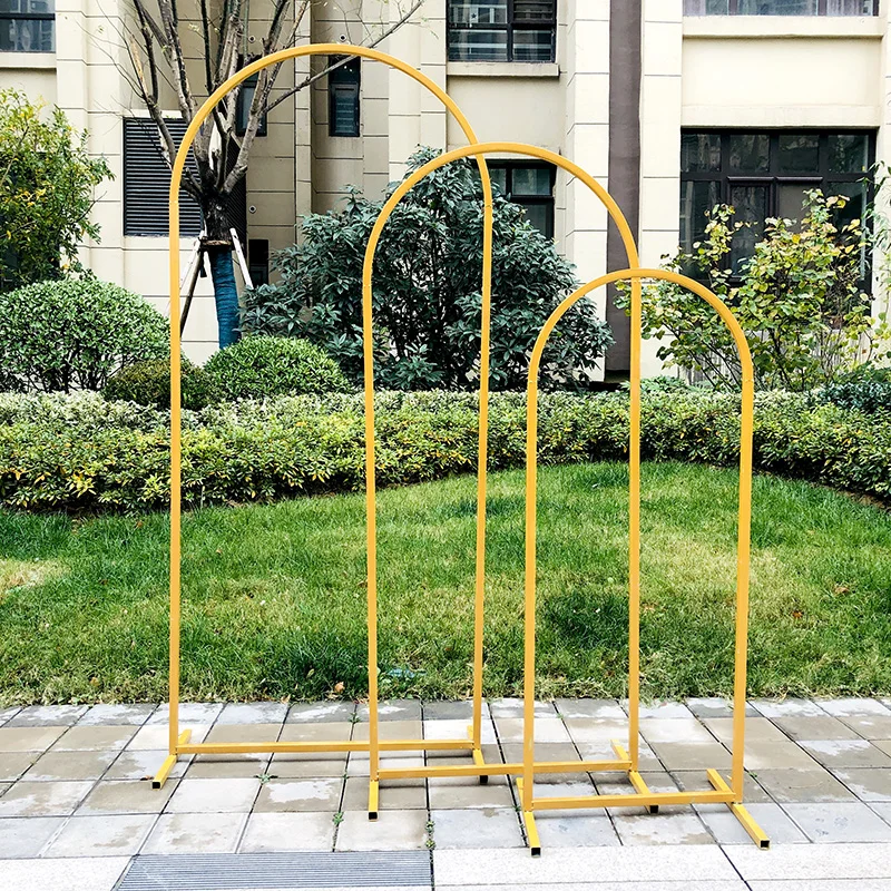3 unids/set publicidad soporte de marco de cartelera de la boda arco etapa Fondo cumplea&ntilde;os fiesta bienvenida decoraci&oacute;n hierro estante-0