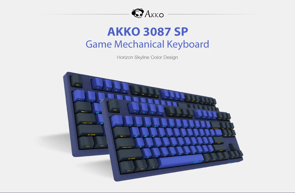 Игровая механическая клавиатура AKKO 3087/3108 SP Horizon Skyline 87/108 клавиша Cherry MX Switch 85% PBT TYPE-C USB креативная боковая буква