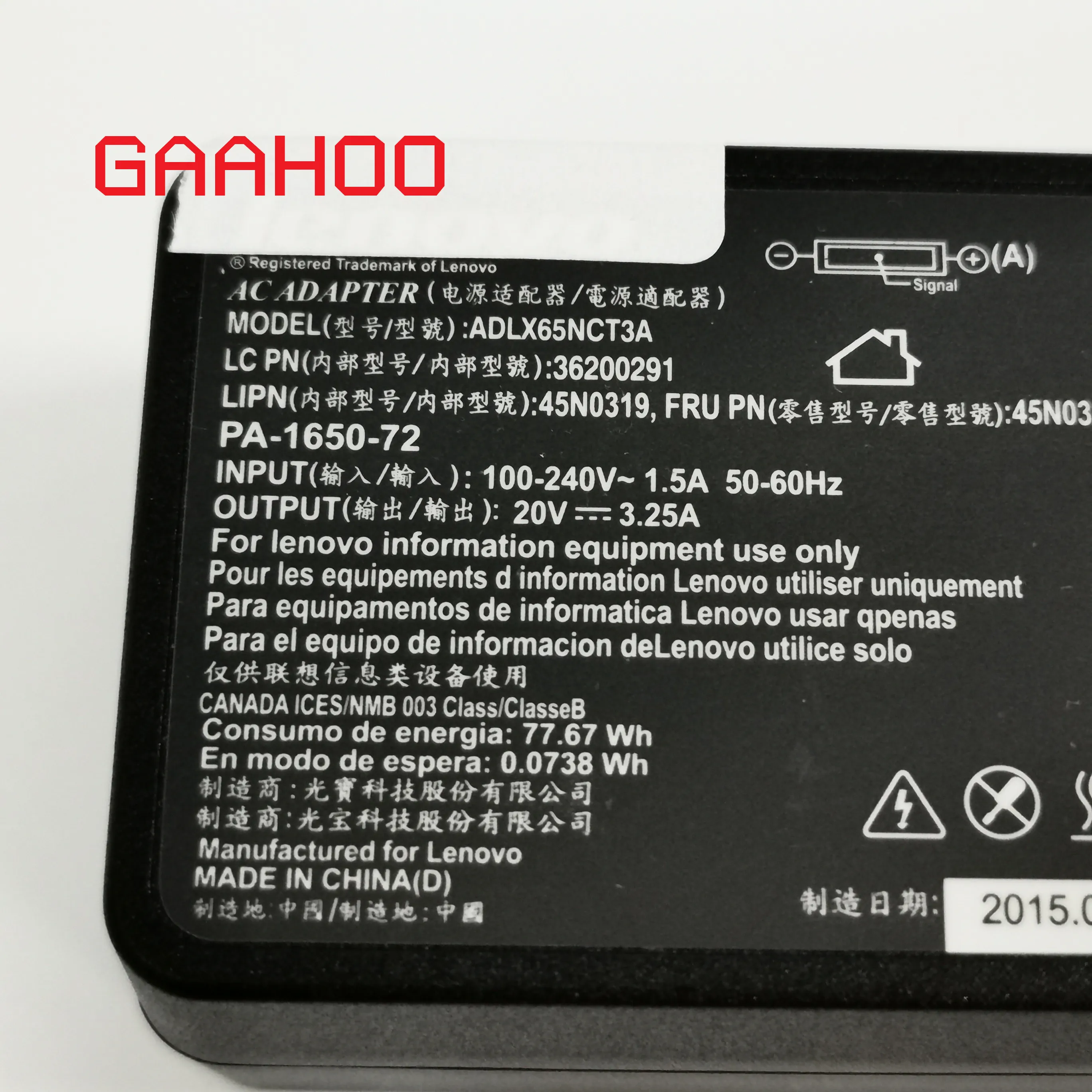 Новый оригинальный адаптер 20 в 3 25 а 65 Вт зарядное устройство с контактным входом