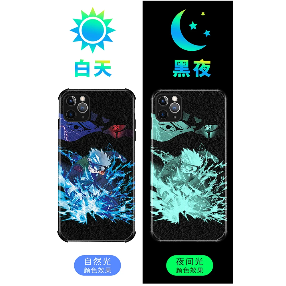 

Japan Anime luminous cortical Phone Case For iphone12 11 Pro 12 11 Pro Max X XR XS MAX 7 8 plus Demon Slayer TPU soft back Cover