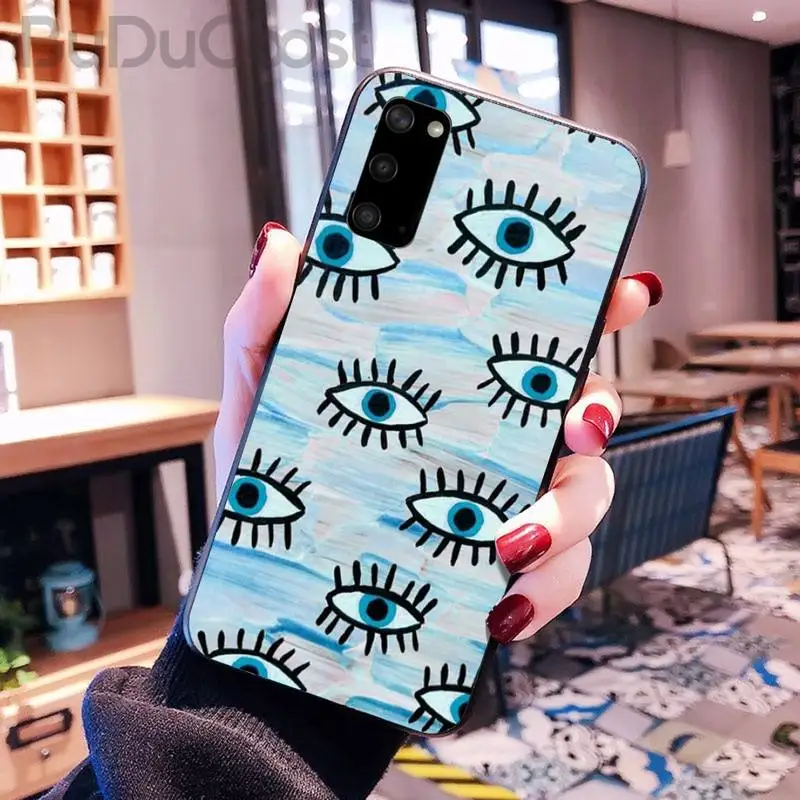 

CUCI Fashion Evil eye Phone Case for Samsung Galaxy S10 Plus S10E S6 S7 edge S8 S9 Plus S10lite S20 Plus S20 Ultra