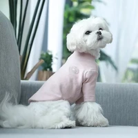 fashion new chic teddy dog cloth four seasons cotton colorful comfortable outfit classic jacket for pet