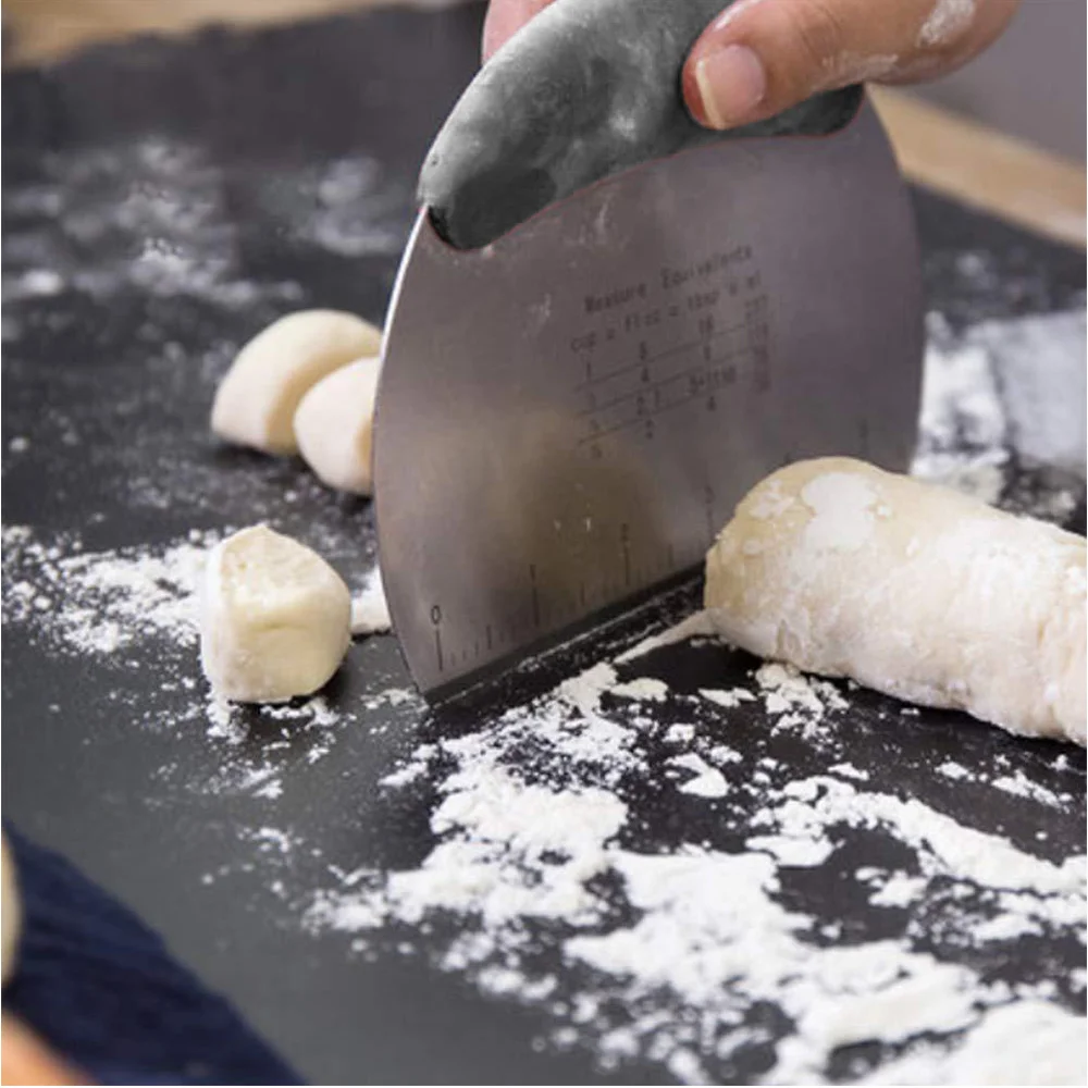 1 шт. нержавеющий резак для прокатки теста шпатель торта в рулонах скребок