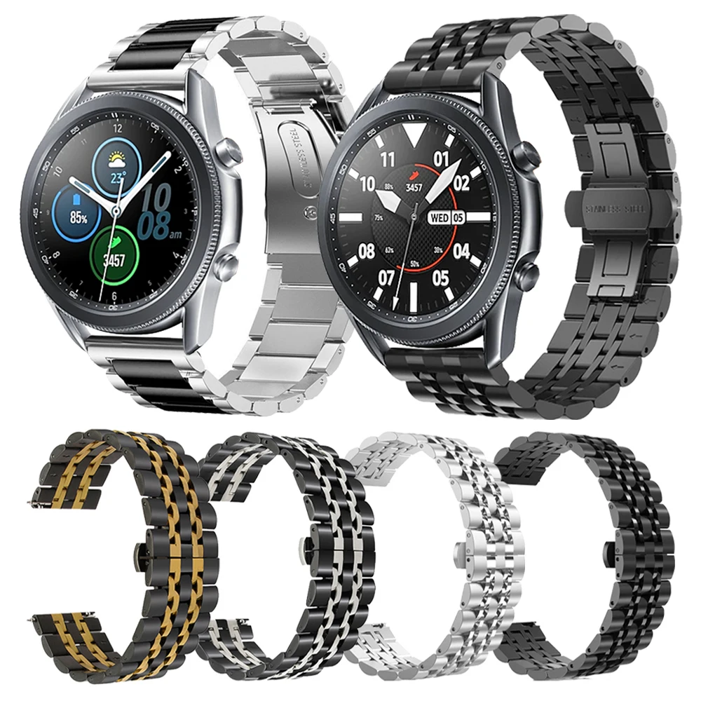 Metal Wrist Band for Samsung Galaxy Watch 3 45mm 41mm Straps Bracelet for Samsung Galaxy Watch3 Stainless Steel Strap Watchband