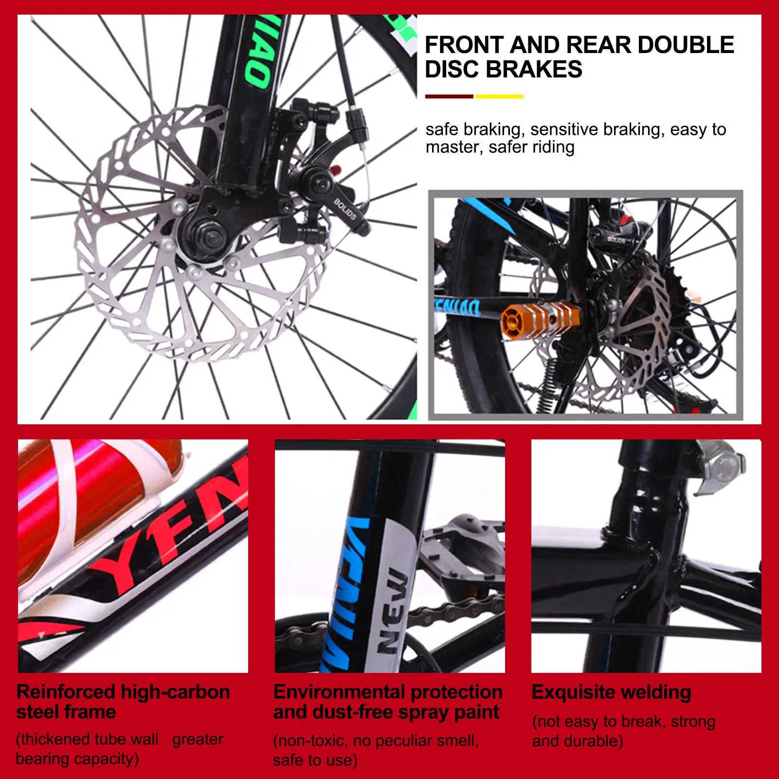 18 дюймовый Детский велосипедный спорт на открытом воздухе горный велосипед