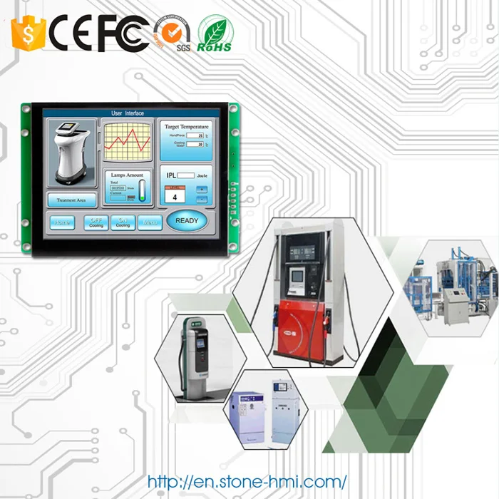 

STONE 3.5 Inch GUI Serial Interface TFT LCD Panel with GUI Design Software and High Resolution of 800*480 for Industrial Use