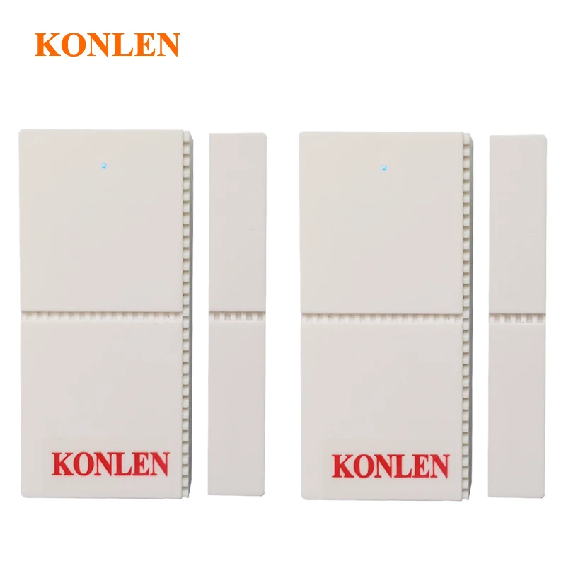2 Pieces per lot KONLEN Tuya wifi магнитный датчик двери контакт окно открытая сигнализация детектор умный жизни приложение оповещения Домашняя безопасность Google Alexa поддержка - Цвет: 2 Pieces per lot