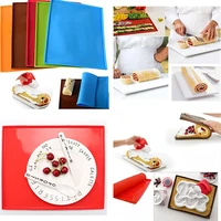 silicone non stick cake roll baking mat oven mat baking macaron cake pad swiss roll pad bakeware diy home textile pastry tools
