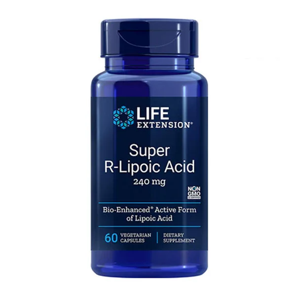 

Free Shipping Super R-Lipoic Acid 240 mg Bio-ERnhanced 60 capsules