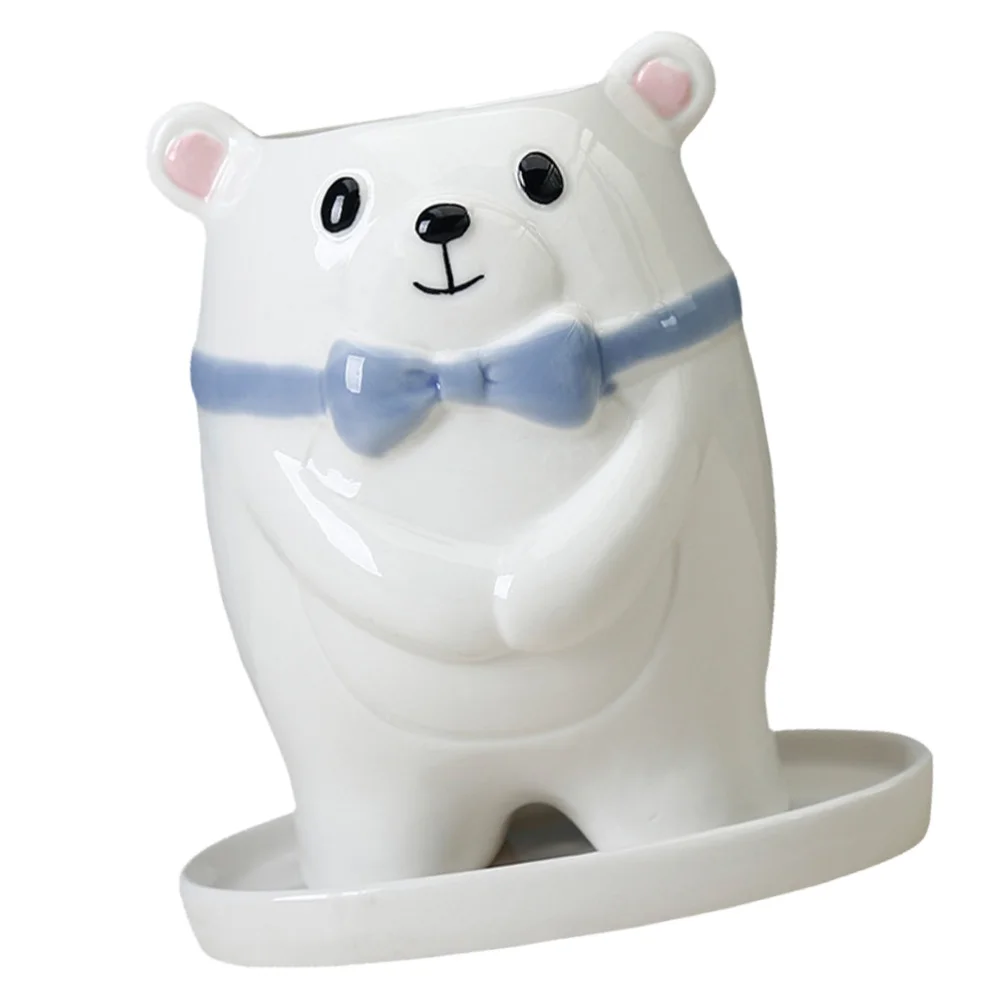 

1 Set Decorative Flowerpot Ceramic Succulent Pot Desktop Flowerpot Ornament