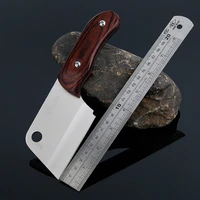 linag da stainless steel portable kitchen knives meat cleaver knife outdoor camping cutter chopping knife fruit knife with cover