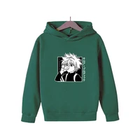 killua hoodie boys and gilr unisex kawaii hunter x hunter graphic loose tops sweatshirt japanese streetwear clothes for children
