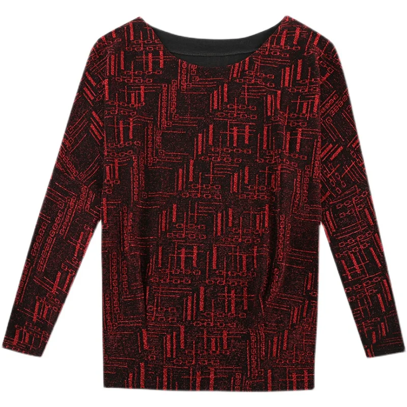 

Fashion Shiny Bright Silk Lace Blouse Women Shirts Loose Bat Sleeve Womens Tops and Blouses Plus Size Blusas Camisas De Mujer