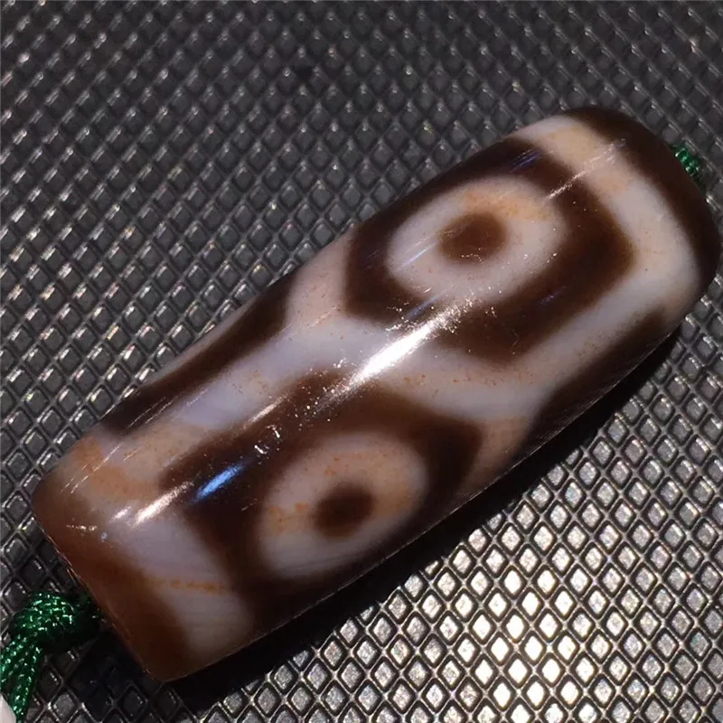 190910-2 Cinnabar Высокая жирная черепаха задняя шесть глаз узор бусины дзи большая