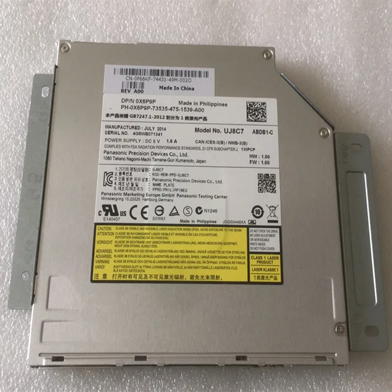 Новый оригинальный ультратонкий привод для записи DVD подходит Dell alien x51r2 x51r3 x51r4 и